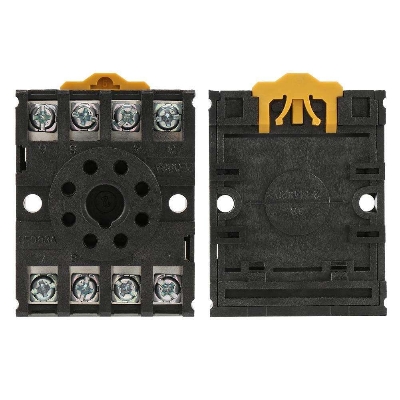 Picture of PF083A Plastic 8 Pin Power Relay Base PF083A 8 Pins Power Relay Base Socket For MK2P AH3 ST3P DH48S Time Relay 10A 250V PF083A Relay Base Socket Terminals Mount Socket