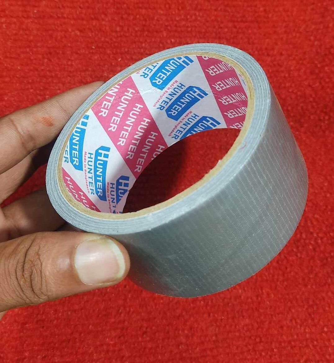 Picture of SILVER Polyethylene Cloth Tape 2 Inch Tape 50mm Tape 10M Long Industrial Cloth Duct Tape Adhesive 2 Inch Binding Tape Rexene Tape Silver Tape 2 Inch Polythene Cloth Tape Rexine Tape