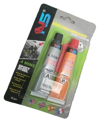 Picture of NS High Performance Epoxy Adhesive 4 Mins Epoxy Steel Epoxy Glue 20gm Steel Epoxy AB Negative Positive Epoxy AB Rapid Steel Epoxy A Resin B Hardener Steel Epoxy