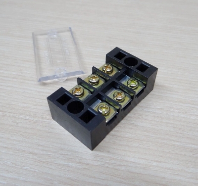 Picture of TB-2503 3P Double Row Terminal Block 600V 25A Terminal Block TB-2503 600V 25A 3P Double Row 3 Pin Terminal Block TB-2503 Terminal Block 600V 25A TB Series 3 Positions Cables Connectors