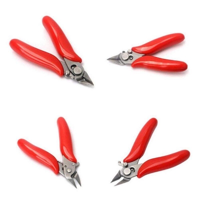 Picture of 3.5 Inch Mini DIY Cutting Diagonal Pliers Mini 3.5 Inch Wire Cable Cutters Cutting Side Snips Pliers Tools Lock Nipper With Flush Hand Diagonal Mini Pliers Wire Cutters