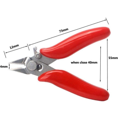 Picture of 3.5 Inch Mini DIY Cutting Diagonal Pliers Mini 3.5 Inch Wire Cable Cutters Cutting Side Snips Pliers Tools Lock Nipper With Flush Hand Diagonal Mini Pliers Wire Cutters