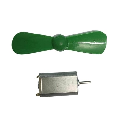 Picture of 2 Blade Fan With 180 Motor 3.7V Motor 180 DC Motor Strong Magnetic Motor Mini Fans 3.7V DC Motor 180 Motor Propeller 180 Motor Fan For Mini Fans Making Purpose 180 Motor With Fan