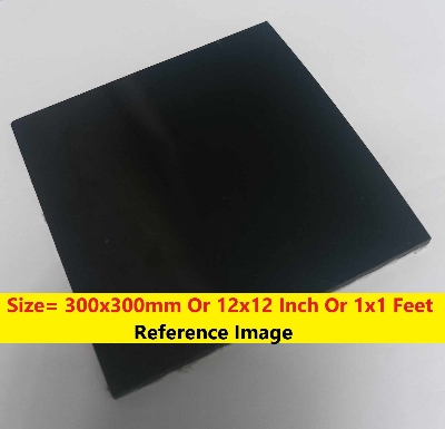 Picture of BLACK 5mm Acrylic Sheets 5mm Black Plastic Sheet 5mm Thick Acrylic Sheet 12 Inch Acrylic Sheet Cutting Size 1×1 Feet 5mm Black Acrylic Plexiglass Black Perspex Acrylic Sheet