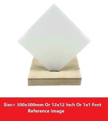 Picture of WHITE 4mm Acrylic Sheets 4mm White Plastic Sheet 4mm Thick Acrylic Sheet 12 Inch Acrylic Sheet Cutting Size 1×1 Feet 4mm White Acrylic Plexiglass White Perspex Acrylic Sheet