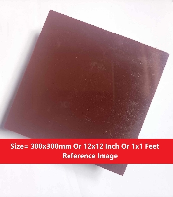 Picture of BROWN 2mm Acrylic Sheets 2mm Brown Plastic Sheet 2mm Thick Acrylic Sheet 12 Inch Acrylic Sheet Cutting Size 1×1 Feet 2mm Brown Acrylic Plexiglass Brown Perspex Acrylic Sheet