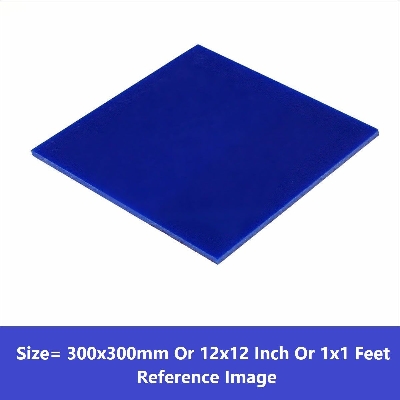 Picture of BLUE 3mm Acrylic Sheets 3mm Blue Plastic Sheet 3mm Thick Acrylic Sheet 12 Inch Acrylic Sheet Cutting Size 1×1 Feet 3mm Blue Acrylic Plexiglass Blue Perspex Acrylic Sheet