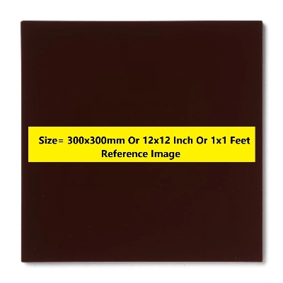 Picture of BROWN 3mm Acrylic Sheets 3mm Brown Plastic Sheet 3mm Thick Acrylic Sheet 12 Inch Acrylic Sheet Cutting Size 1×1 Feet 3mm Brown Acrylic Plexiglass Brown Perspex Acrylic Sheet