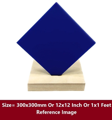 Picture of BLUE 5mm Acrylic Sheets 5mm Blue Plastic Sheet 5mm Thick Acrylic Sheet 12 Inch Acrylic Sheet Cutting Size 1×1 Feet 5mm Blue Acrylic Plexiglass Blue Perspex Acrylic Sheet