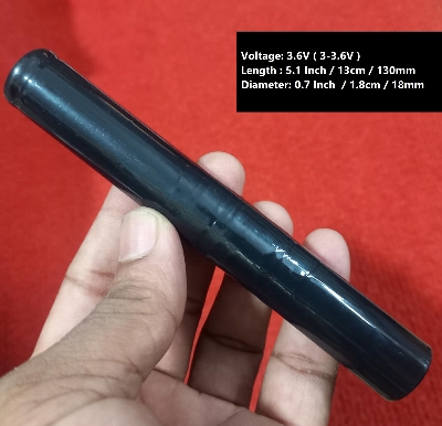 Picture of 130mm Long Rechargeable Battery Torch Light Battery 3.6V Battery 5.1 Inch Long 3.6V Rechargeable Battery 3.6V Torch Light Rechargeable Battery For Torch Light Flash Lights Battery