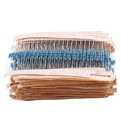 Picture of 50Pcs - Tolerance 1% COPPER Resistor 1.8K Resistor 1.8K Ohm Resistor 2 Pin Leads Resistor 1% Tolerance Carbon Film Resistor 1.8K Ohm 1/4W Resistance 0.25 Watt Fixed Resistor 1.8K Resistor
