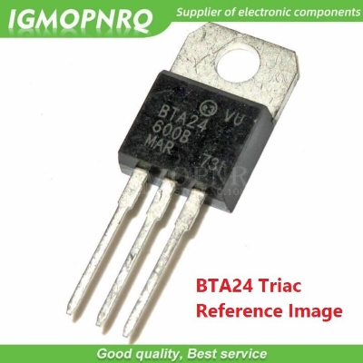 Picture of A CLASS BTA24 TRIAC BTA24-600B 600V 24A TRIAC Thyristor IC TO-220 Package Industrial BTA24-600B TRIAC IC 3 Pin Leads BTA24 Thyristor IC
