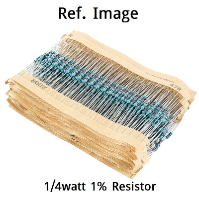 Picture of Tolerance 1% 180K Resistor 180K Ohm Resistor COPPER Resistor 2 Pin Leads Resistor 1% Tolerance Carbon Film Resistor 180K Ohm 1/4W Resistance 0.25 Watt Fixed Resistor 180K Resistor