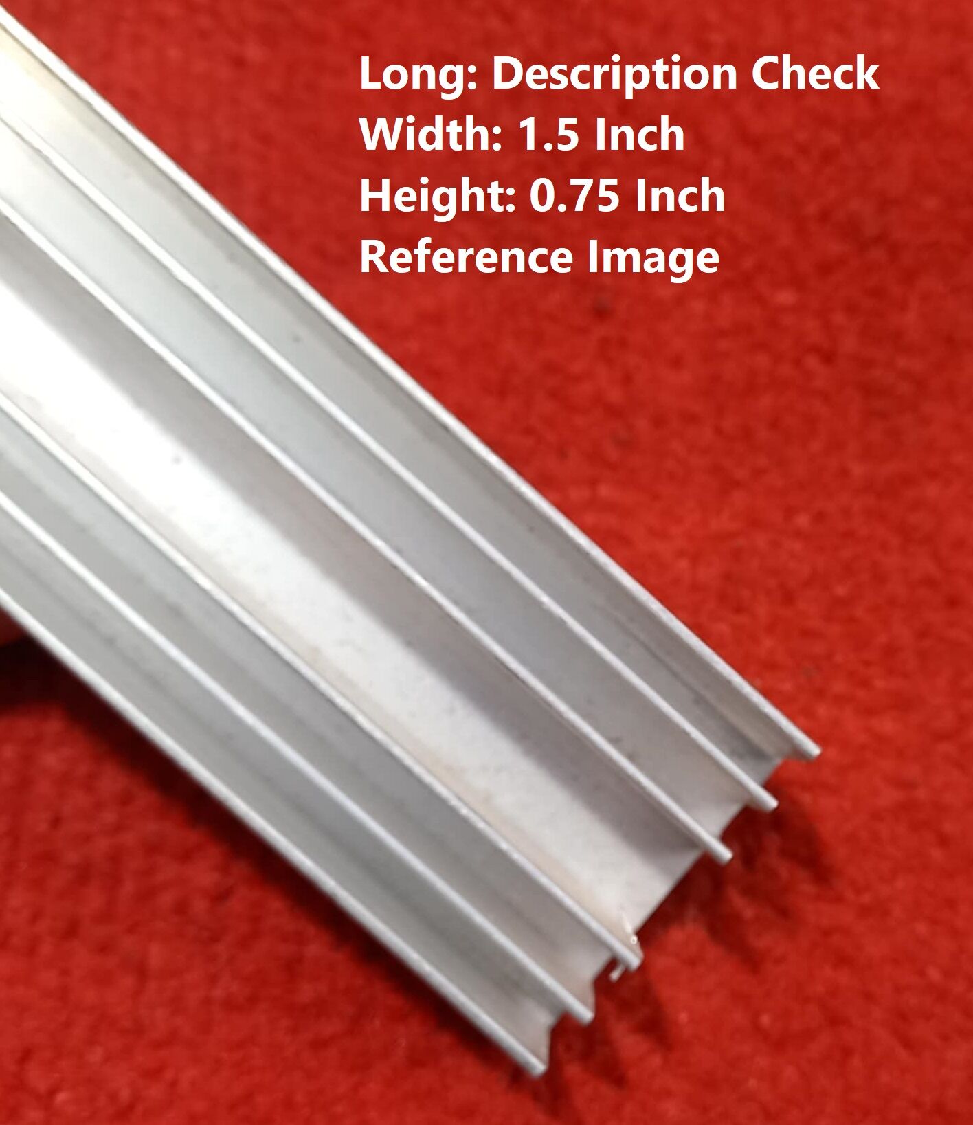 Picture of Width 1.5 Inch LONG 4 Inch Aluminum Heatsink 4×1.5×0.75 Inch Aluminium Heat Sink Cooling Radiator Silver Tone 4 Inch Aluminum Heat Sink For Inverter Transistor IC Tools 4 Inch Heatsinks