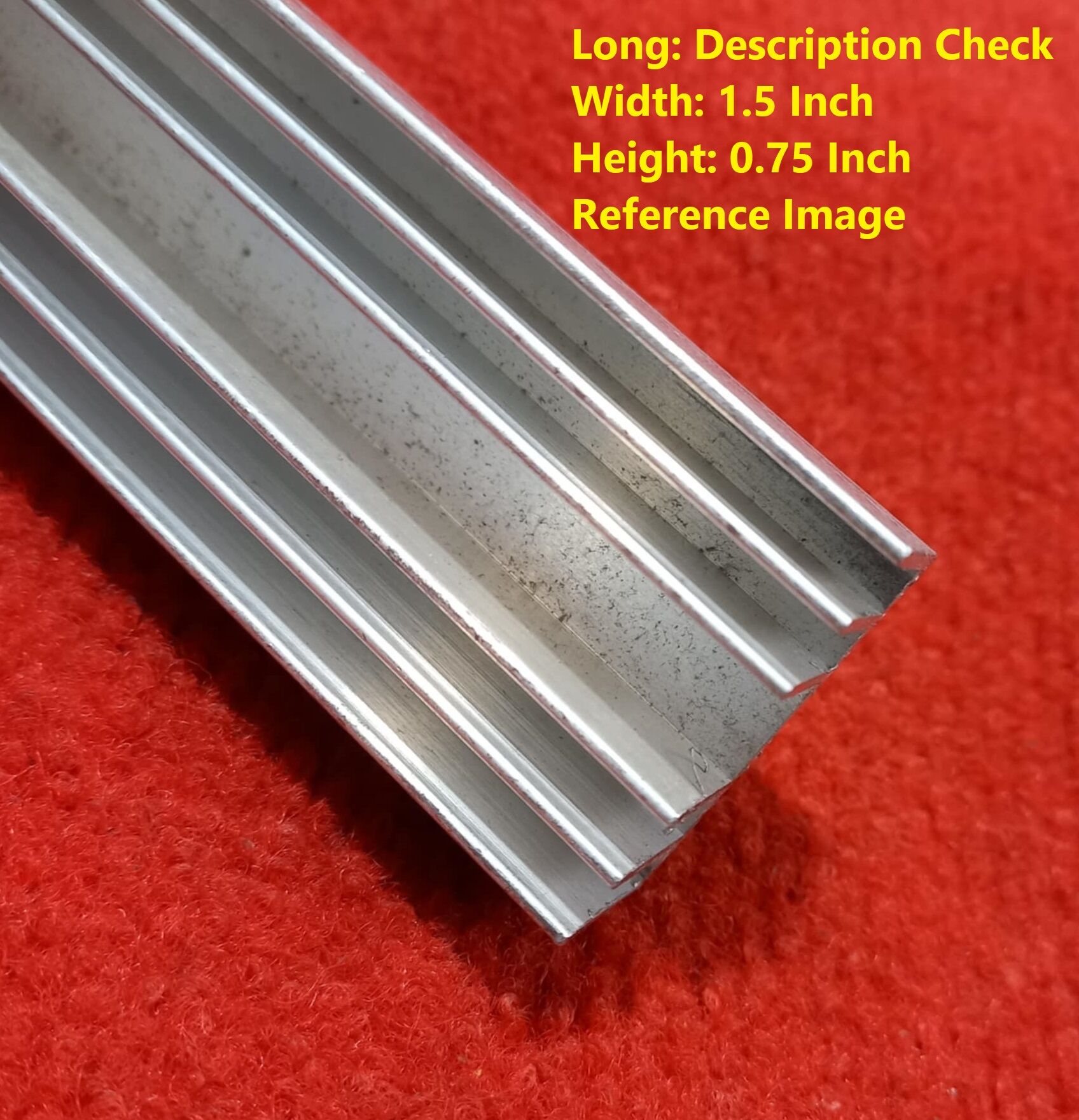 Picture of Width 1.5 Inch LONG 6 Inch Aluminum Heatsink 6×1.5×0.75 Inch Aluminium Heat Sink Cooling Radiator Silver Tone 6 Inch Aluminum Heat Sink For Inverter Transistor IC Tools 6 Inch Heatsinks