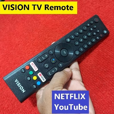 Picture of VISI-ON Remote Control VISI-ON TV Remote Controller TV Remote For Smart LED TV Remote NETFLIX YouTube