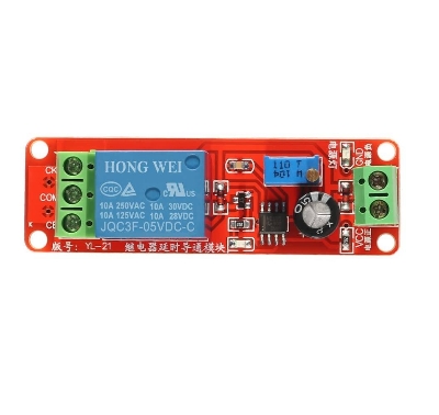 Picture of 5V De-lay Relay Module 0-10Sec CHINESE 5V De-lay Timer Module HW-010  De-lay Timer 0-10 Sec De-lay Timer Switches Adjustable Module NE555 Time De-lay Relay Switch 5V De-lay Circuit Adapters