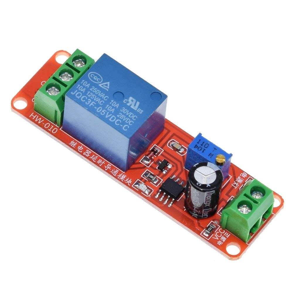 Picture of 5V De-lay Relay Module 0-10Sec CHINESE 5V De-lay Timer Module HW-010  De-lay Timer 0-10 Sec De-lay Timer Switches Adjustable Module NE555 Time De-lay Relay Switch 5V De-lay Circuit Adapters