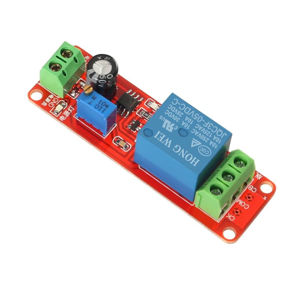 Picture of 5V De-lay Relay Module 0-10Sec CHINESE 5V De-lay Timer Module HW-010  De-lay Timer 0-10 Sec De-lay Timer Switches Adjustable Module NE555 Time De-lay Relay Switch 5V De-lay Circuit Adapters