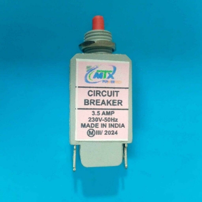 Picture of 3.5A Grinder RESET Switch Mixer Grinder 3.5A Circuit Breaker 3.5Amp 230V Over Load Protector Reset Blinder Machine Switches For Electrical Mixer Grinder Blender Machine Circuit Breaker