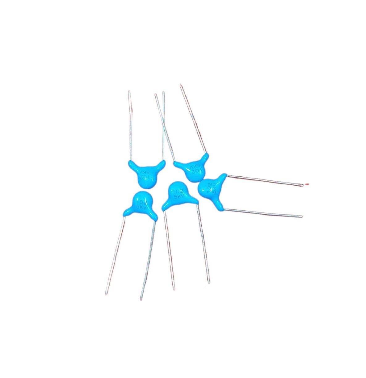 Picture of 3Pcs - 102 MOV 102 5KV MOV Metal Oxide Varistor 1nF 1000pF 5KV ZOV 2 Pin Leads Terminals Leg 102 5KV MOV Metal Oxide Varistor