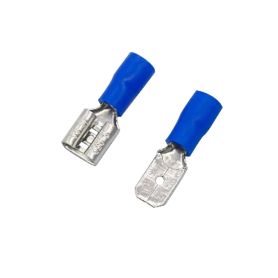 Picture of 5Pair – MALE & FEMALE Terminals MDD2-250 Male Female 16-14 AWG Cables Connector 6.3mm Quick Disconnects 16-14 AWG Wire Crimp Terminals Nylon Insulated Ring Terminal Lug Manual Crimper