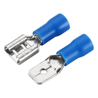Picture of 5Pair – MALE & FEMALE Terminals MDD2-250 Male Female 16-14 AWG Cables Connector 6.3mm Quick Disconnects 16-14 AWG Wire Crimp Terminals Nylon Insulated Ring Terminal Lug Manual Crimper