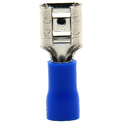 Picture of 10Pcs - FEMALE Terminals MDD2-250 Female 6.3mm Quick Disconnects 16-14 AWG Wire Crimp Terminals Nylon Insulated Ring Terminal Female Quick 16-14 AWG Cables Connector Lug Insulated Terminals