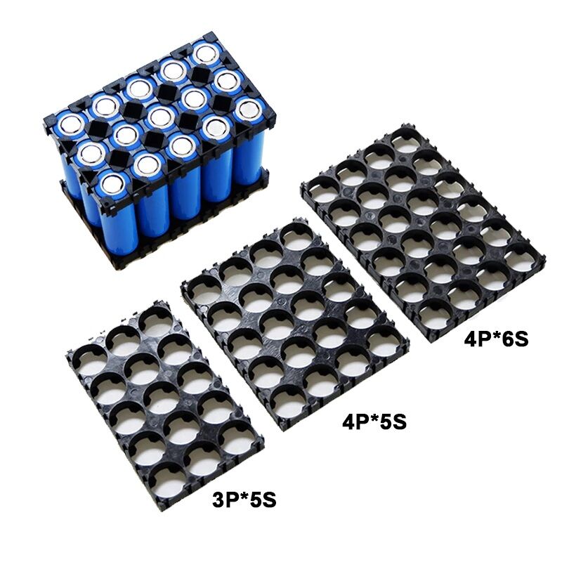 Picture of 10Pcs Battery Holder 3×5 Cell 18650 Lithium Battery Holder Bracket 3S5P Plastic DIY Battery Pack Fixed Combination 18.4mm Hole Diameter Cylindrical Battery Case Holder Spot Welding 18650 Spacer Assembly