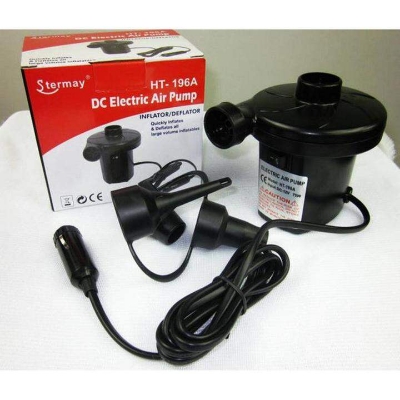 Picture of HT-196 Portable Air Pump Stermay HT-196 Electric Air Pump AC 240V Air Pump For Inflatable Deflate Air Bed Boats Bag Mattress Sofa 150W With 3 Nozzles