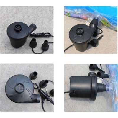 Picture of HT-196 Portable Air Pump Stermay HT-196 Electric Air Pump AC 240V Air Pump For Inflatable Deflate Air Bed Boats Bag Mattress Sofa 150W With 3 Nozzles
