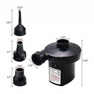 Picture of HT-196 Portable Air Pump Stermay HT-196 Electric Air Pump AC 240V Air Pump For Inflatable Deflate Air Bed Boats Bag Mattress Sofa 150W With 3 Nozzles