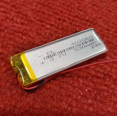 Picture of 60mm Long Battery 3.7V 500mAh Battery 3.7V Battery Size 60x20x4mm Rechargeable Battery 3.7V Battery For Watch Batteries
