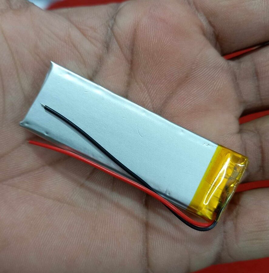 Picture of 60mm Long Battery 3.7V 500mAh Battery 3.7V Battery Size 60x20x4mm Rechargeable Battery 3.7V Battery For Watch Batteries