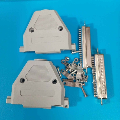 Picture of DB37 MALE & FEMALE 2 Rows 37 Pin VGA Plug Connector