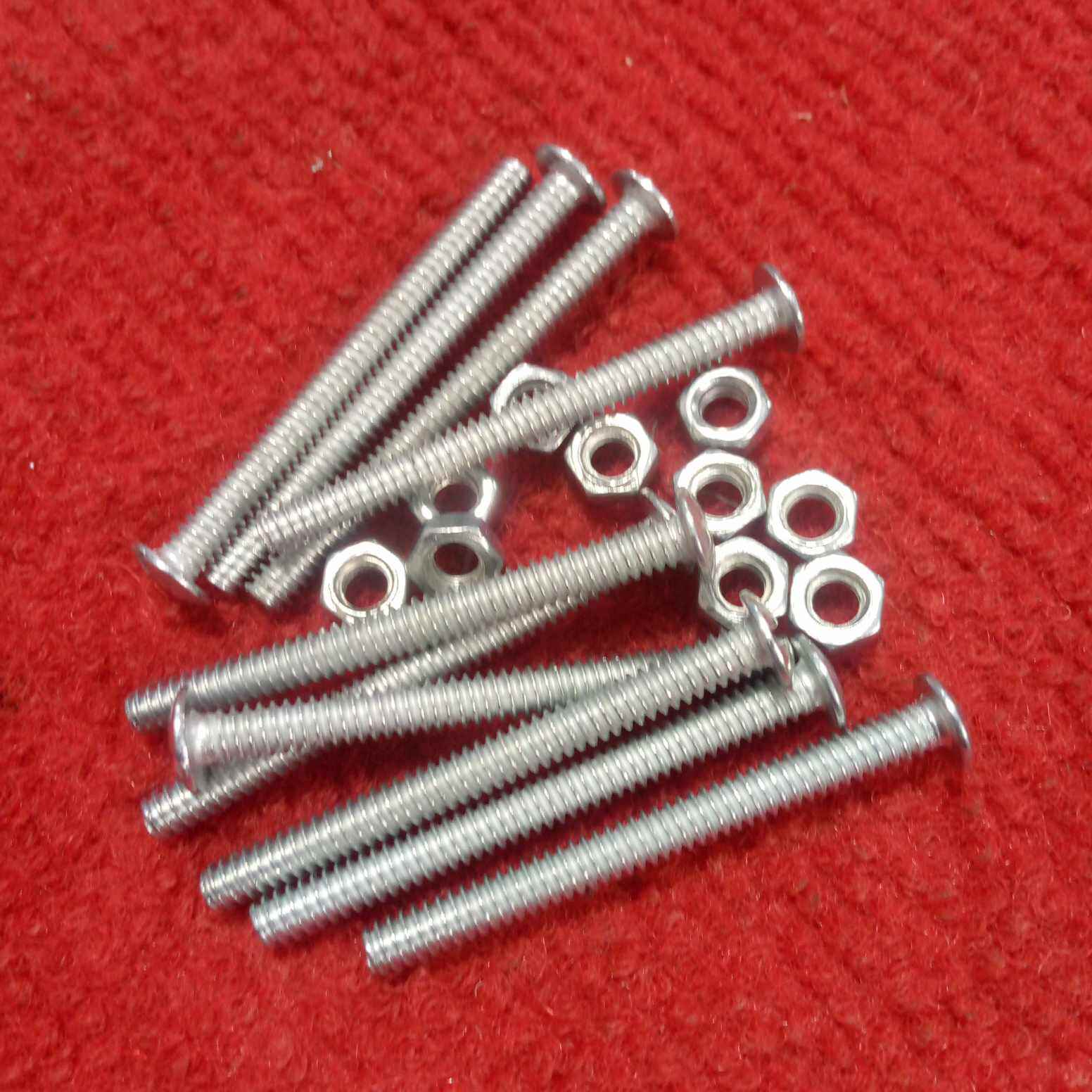 Picture of 10Pcs – Stainless Steel 50x4mm 2″ Inch SS Coating Chipboard Screws Phil-lips Flat Head