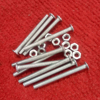 Picture of 10Pcs – Stainless Steel 50x4mm 2″ Inch SS Coating Chipboard Screws Phil-lips Flat Head