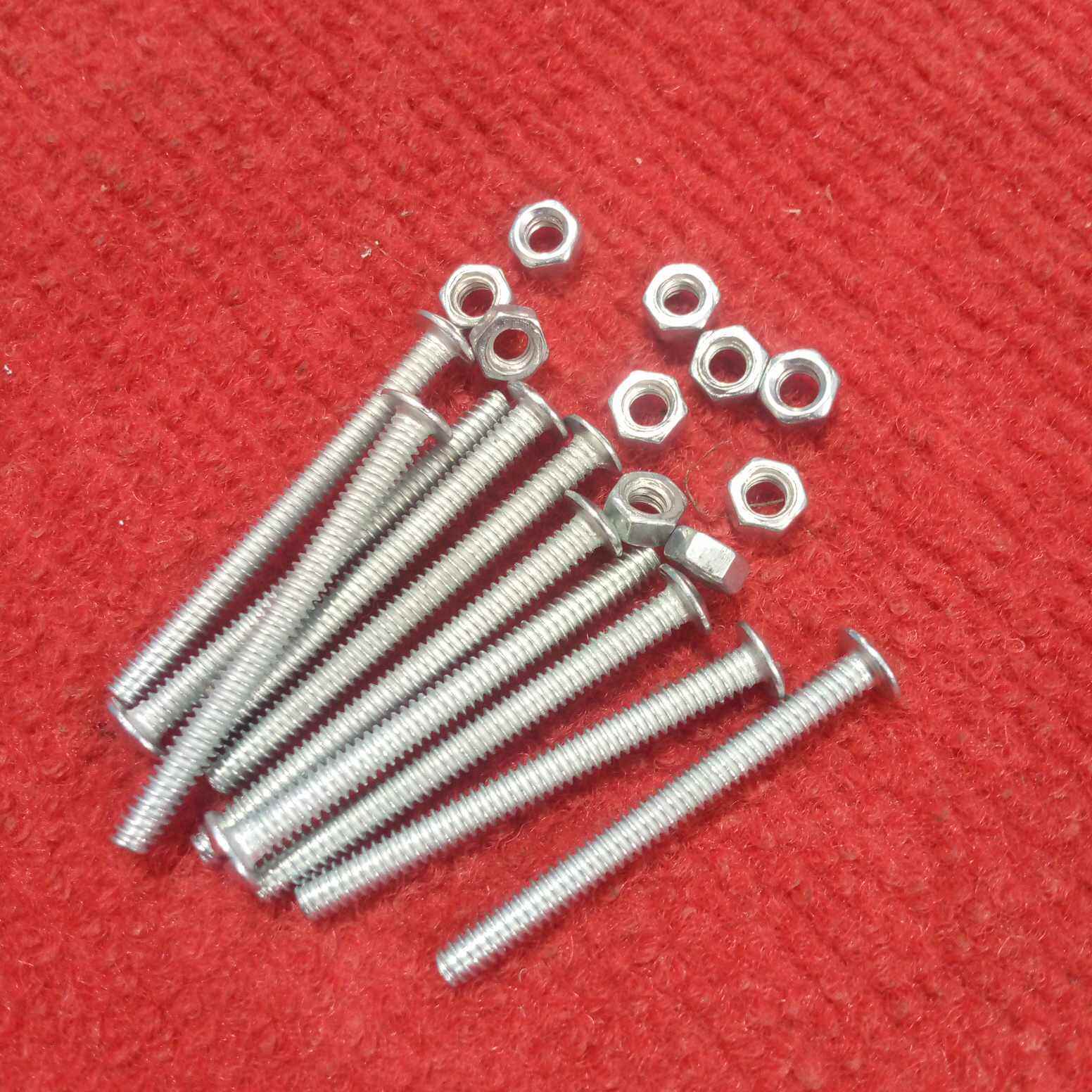 Picture of 10Pcs – Stainless Steel 50x4mm 2″ Inch SS Coating Chipboard Screws Phil-lips Flat Head
