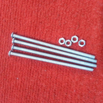 Picture of 10Pcs – Stainless Steel 100x4mm 4″ Inch SS Coating Chipboard Screws Phil-lips Flat Head