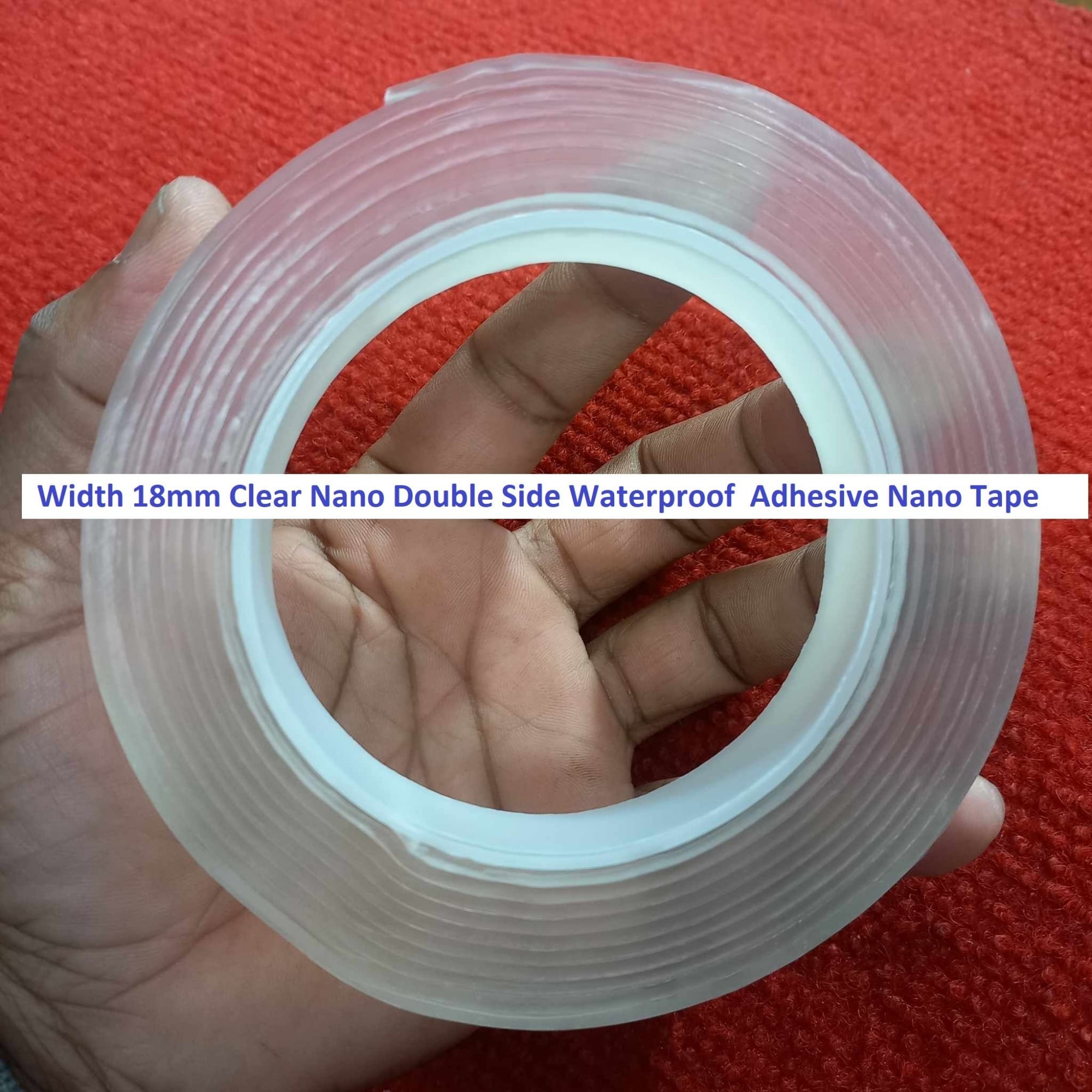 Picture of Width 18mm Clear Nano Double Side Waterproof  Adhesive Nano Tape - Nano tape 18mm Width 3M Nano Tape