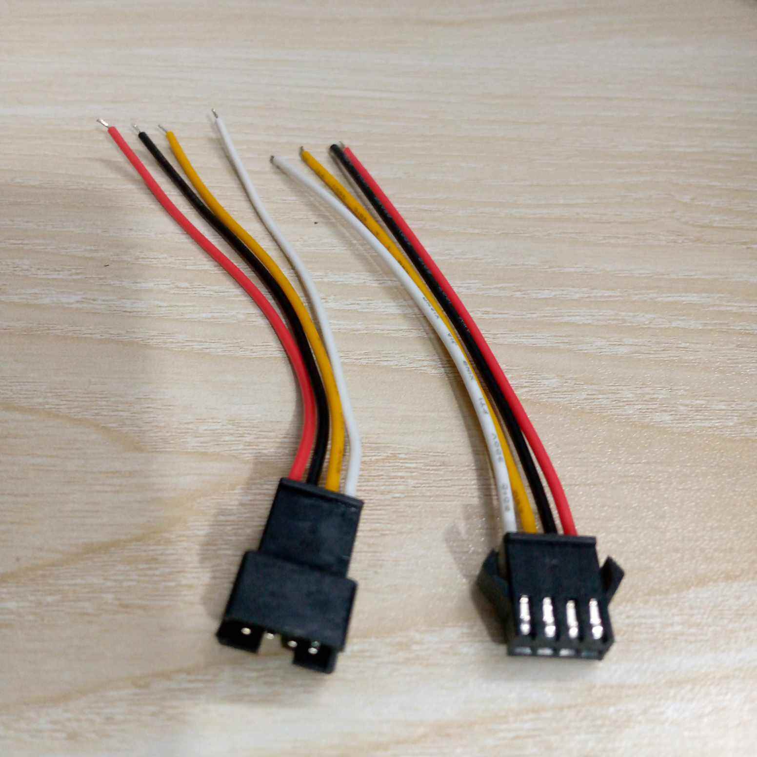 Picture of 5Pair -4Pin BLACK JST 2.54mm Male Female Connector Multicolor Cables