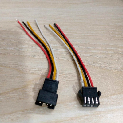 Picture of 5Pair -4Pin BLACK JST 2.54mm Male Female Connector Multicolor Cables