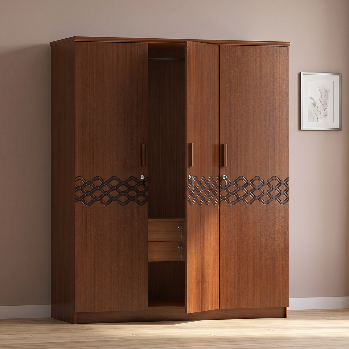 Picture of REGAL Sidon Wooden Three Door Cupboard CBH-359-3-1-20 ( 3 DOOR)