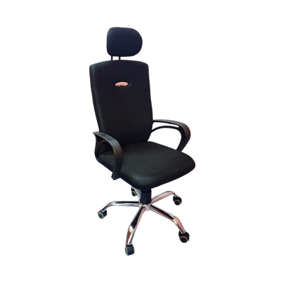 Picture of High-Back Headrest Executive Office Meeting Chair Black