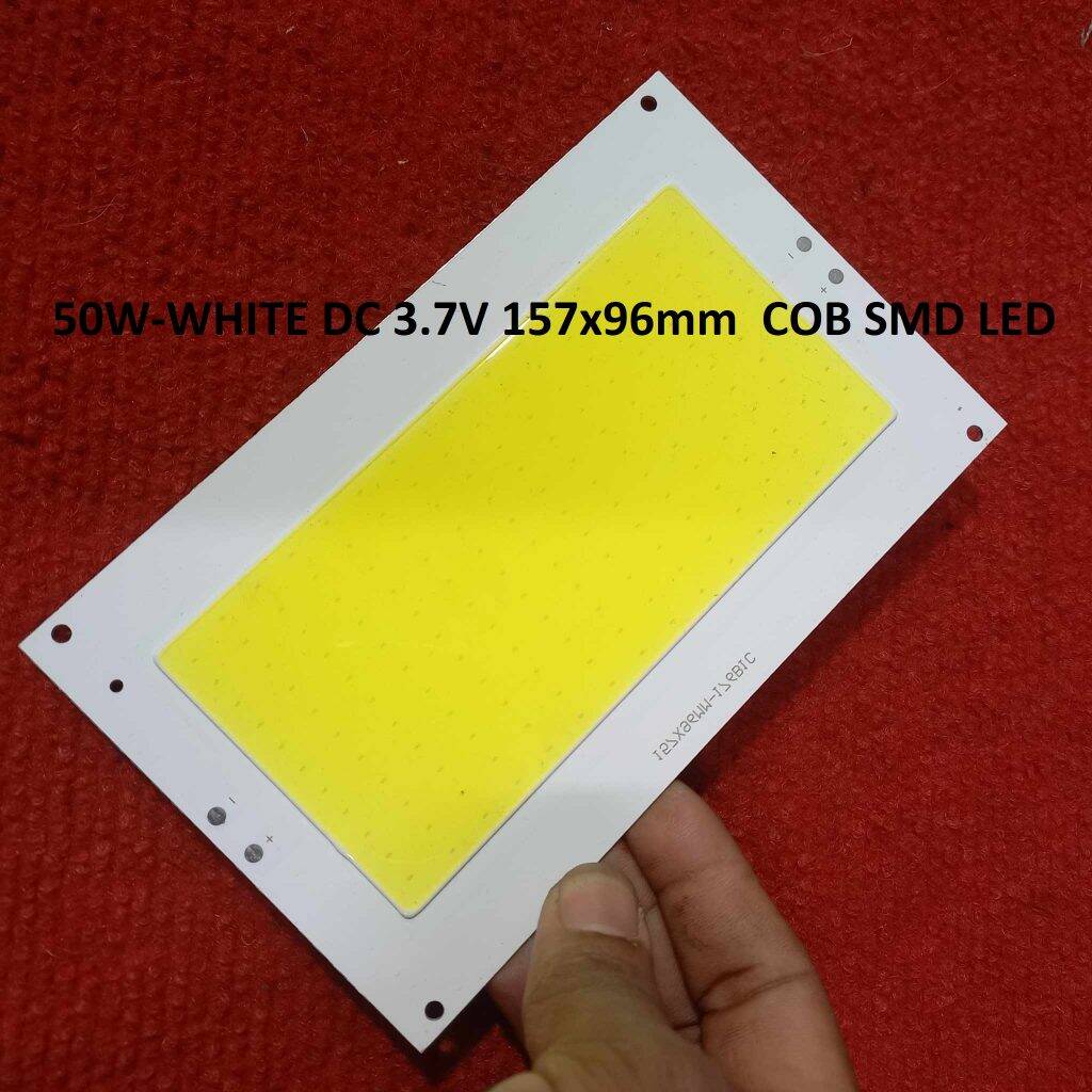 Picture of 50W COB WHITE Color 50W 3.7V Size 157x96mm COB SMD LED Light Chip White COB LED Light Bulbs