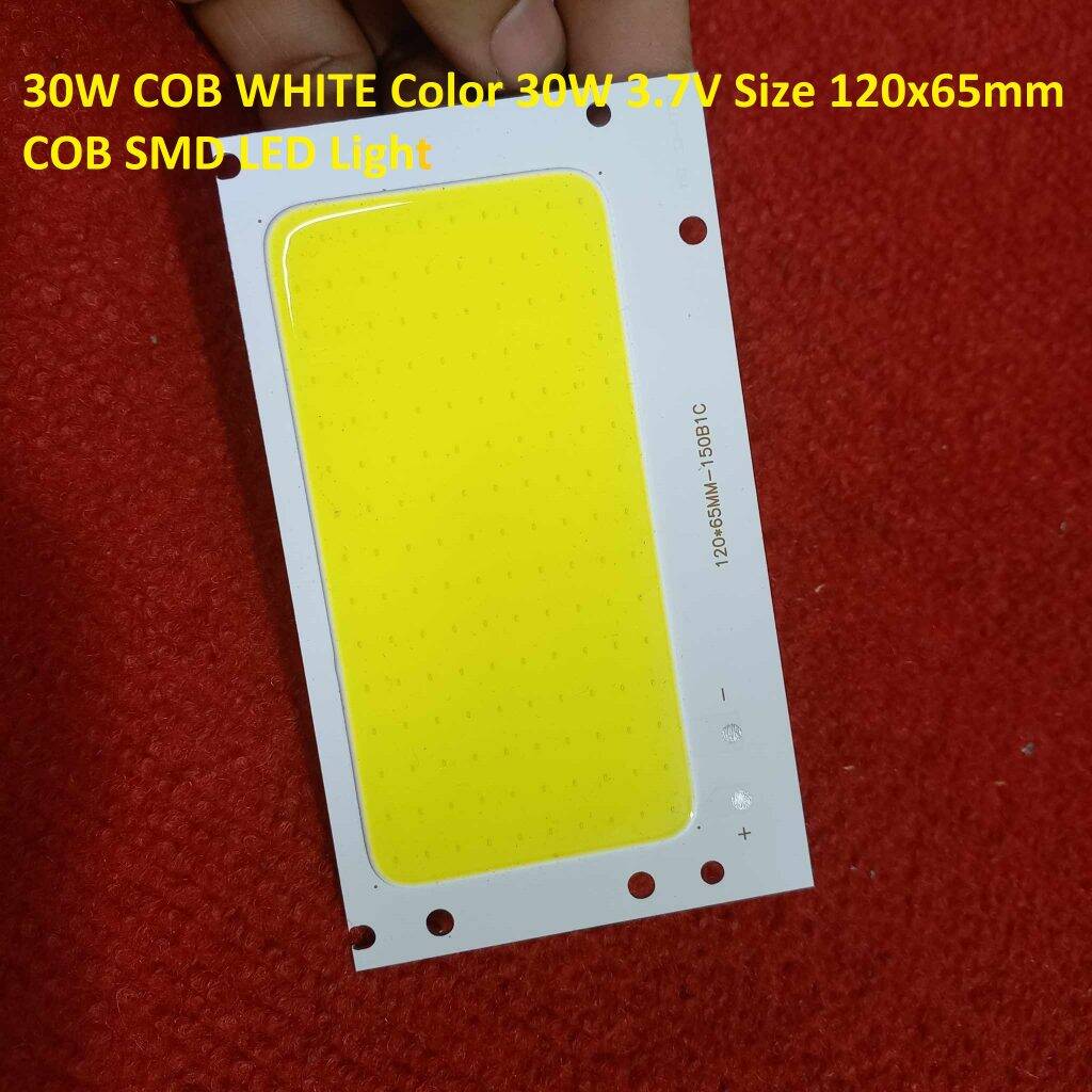 Picture of 30W COB WHITE Color 30W 3.7V Size 120x65mm COB SMD LED Light Bulbs