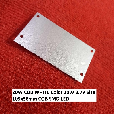 Picture of DC 3.7V  20W COB WHITE Color 20W 3.7V Size 105x58mm COB SMD LED Light White COB LED Light Bulbs