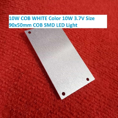 Picture of 3.7V 10W COB WHITE Color 10W 3.7V Size 90x50mm COB SMD LED Light Chip White COB LED Light Bulbs