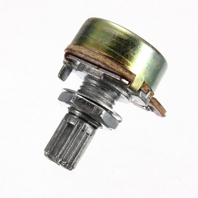 Picture of 2Pcs- 2K Ohm Panel Mount  1/2 Watt Single Gang Linear Taper Rotary Potentiometer Breadboard Friendly 2K Ohm Adjustable Variable Resistor Pot