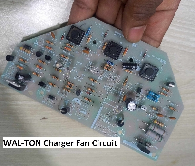 Picture of WAL-TON Charger Fan Circuit AC DC Rechargeable Fan Circuit For Wal-ton Charging Circuit